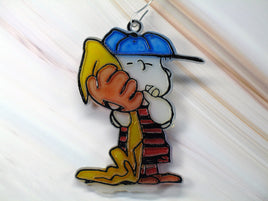 Linus Faux Stained Glass Ornament - snoopn4pnuts.com