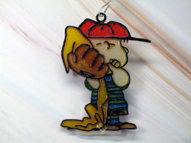 Linus Faux Stained Glass Ornament (Flawed) - snoopn4pnuts.com