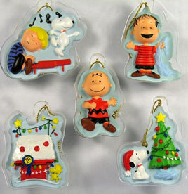 2009 Peanuts Gang 5-Piece Christmas Ornament Set