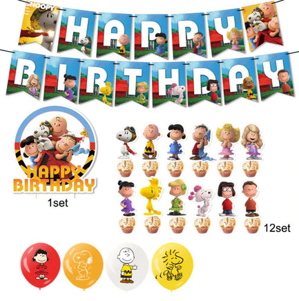 Peanuts Party Ware - Cake Topper (One - Time Use) - Matching Party Ware Sold Separately - snoopn4pnuts.com