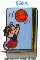 Willabee & Ward Embroidered Patch - Rerun Playing Basketball RARE! - snoopn4pnuts.com