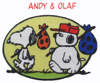 Willabee & Ward Embroidered Patch - Andy and Olaf RARE! - snoopn4pnuts.com