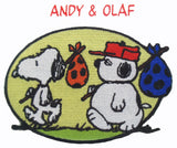 Willabee & Ward Embroidered Patch - Andy and Olaf  RARE!