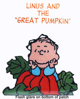 Willabee & Ward Embroidered Patch - Linus In Pumpkin Patch RARE! - snoopn4pnuts.com