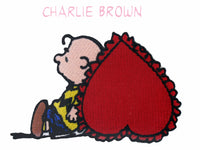Willabee & Ward Embroidered Patch - Charlie Brown's Heart RARE! - snoopn4pnuts.com