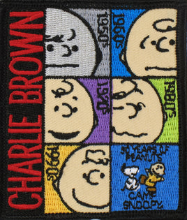 Peanuts Over The Years Cloth Patch - Charlie Brown - snoopn4pnuts.com