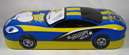 Snoopy Metal Car - Shaped Pencil Box With Multiple Hinged Trays - RARE! - snoopn4pnuts.com