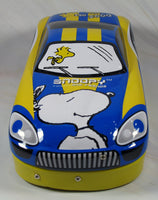 Snoopy Metal Car - Shaped Pencil Box With Multiple Hinged Trays - RARE! - snoopn4pnuts.com