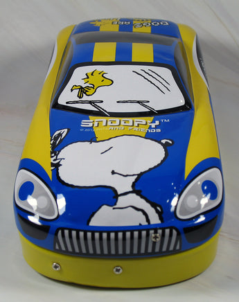 Snoopy Metal Car - Shaped Pencil Box With Multiple Hinged Trays - RARE! - snoopn4pnuts.com