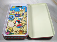 Peanuts Farming Metal Pencil Box With Removable Tray - snoopn4pnuts.com