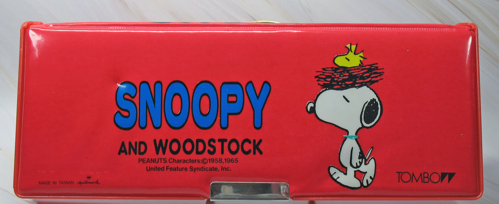 Snoopy and Woodstock Double-Sided Magnetic Pencil Box