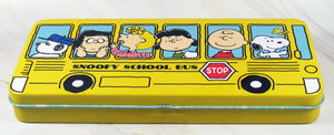 Peanuts School Bus Metal Pencil Box