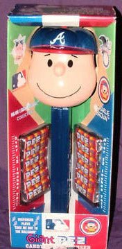 Charlie Brown - Giant Musical Atlanta Braves PEZ Dispenser - snoopn4pnuts.com