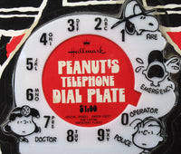 Peanuts Vintage Rotary Telephone Dial Plate - snoopn4pnuts.com
