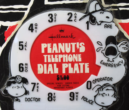 Peanuts Vintage Rotary Telephone Dial Plate - snoopn4pnuts.com