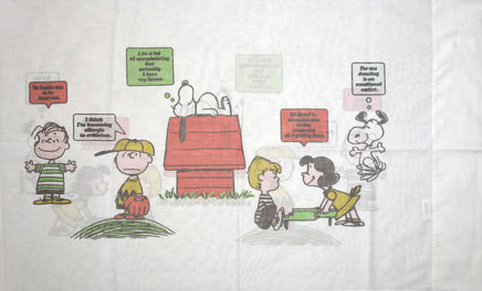 Vintage Peanuts Gang Pillow Case - Multiple Phrases - snoopn4pnuts.com