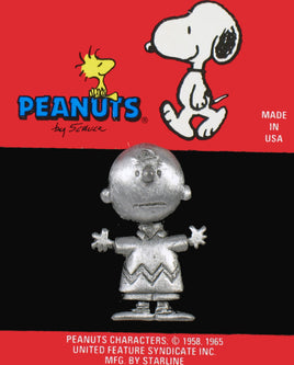 Charlie Brown Solid Pewter Pin - snoopn4pnuts.com