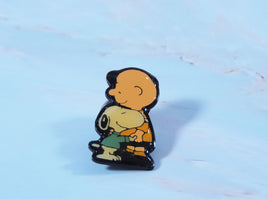 Peanuts Enamel Pin With Acrylic Overlay - Charlie Brown Hugs Snoopy - snoopn4pnuts.com