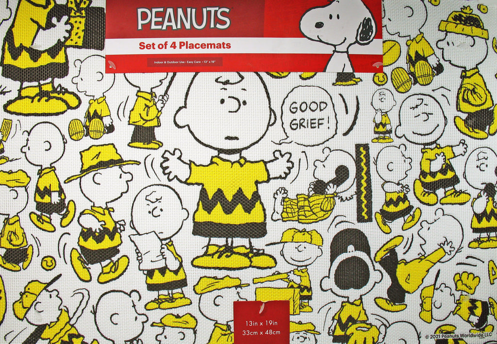 Peanuts Woven PVC / Vinyl Place Mat - Charlie Brown