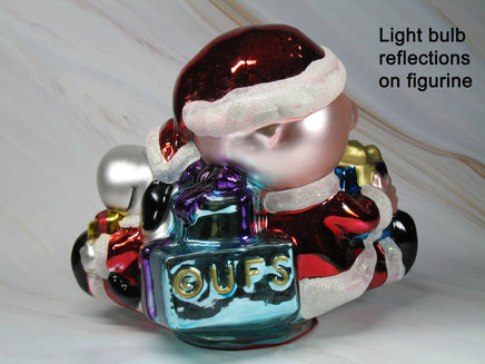 Charlie Brown and Snoopy Large Vintage Mercury Glass Christmas Figurine - RARE! - snoopn4pnuts.com