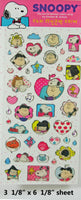 Peanuts Puffy Sparkle Stickers - Great For Scrapbooking!