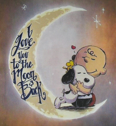 Charlie Brown And Snoopy Wood Jigsaw Puzzle - I Love You To The Moon & Back
