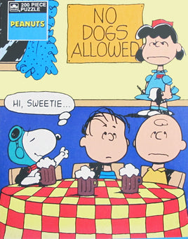 Peanuts Root Beer Cafe Vintage Jigsaw Puzzle - snoopn4pnuts.com