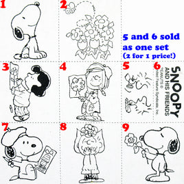 Peanuts Rubber Stamp On Wood Block (New Remounted) - snoopn4pnuts.com