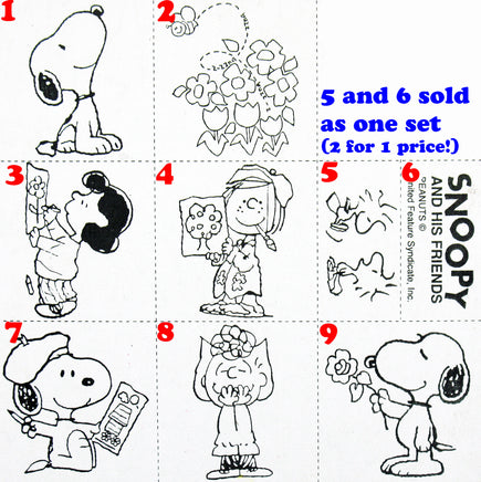 Peanuts Rubber Stamp On Wood Block (New Remounted) - snoopn4pnuts.com
