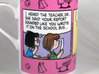 Danbury Mint Porcelain Calendar Mug - September: Back To School - snoopn4pnuts.com