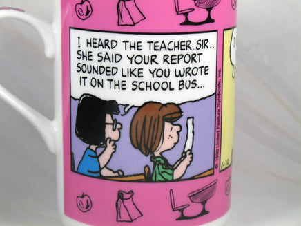 Danbury Mint Porcelain Calendar Mug - September: Back To School - snoopn4pnuts.com