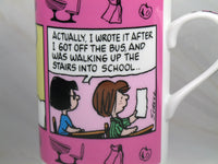 Danbury Mint Porcelain Calendar Mug - September: Back To School - snoopn4pnuts.com