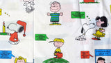 Vintage Peanuts Gang Fitted Sheet - Multi-Colored Phrases