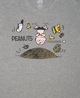 Charlie Brown Baseball Uniqlo T-Shirt (The Peanuts Movie) - snoopn4pnuts.com