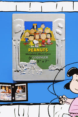 Snoopy Silver Plated Picture Frame / Photo Album Combination - snoopn4pnuts.com