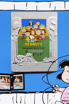 Snoopy Silver Plated Picture Frame / Photo Album Combination - snoopn4pnuts.com