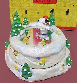 Peanuts Musical and Animated Skating Rink Figurine - It's Nice On The Ice - snoopn4pnuts.com