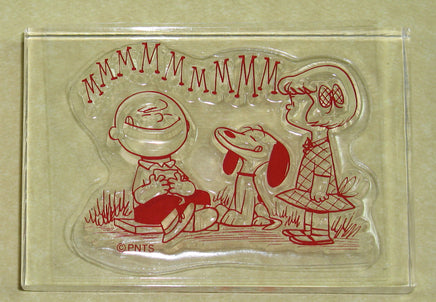 Peanuts Clear Vinyl Stamp On Thick Acrylic Block - Charlie Brown and Friends - snoopn4pnuts.com