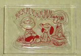 Peanuts Clear Vinyl Stamp On Thick Acrylic Block - Charlie Brown and Friends