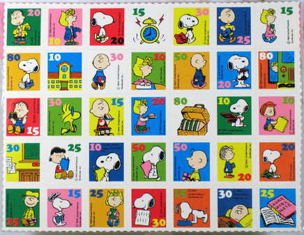 Peanuts Postage Stamp - Style Stickers - RARE! - snoopn4pnuts.com