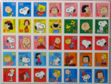 Peanuts Postage Stamp-Style Stickers - RARE!