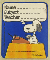 Peanuts Vintage Sticker - School Sticker