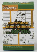 Peanuts Matchbox - Style Set Of Stickers (72 Stickers!) - 1960's and 70's Comic Strip Panels - snoopn4pnuts.com