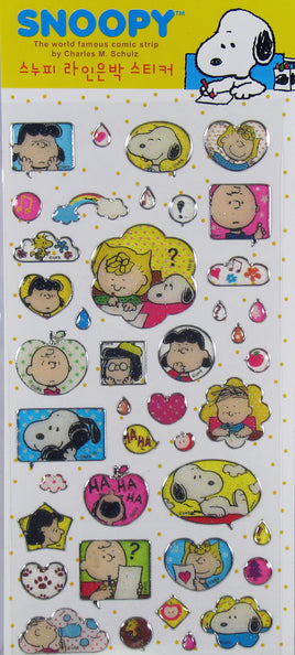 Peanuts Puffy Sparkle Stickers - Great For Scrapbooking! - snoopn4pnuts.com