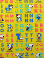 Peanuts Mini Alphabet Stickers (135 stickers!) Great For Scrapbooking - snoopn4pnuts.com
