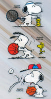 Snoopy Sports Clear - Backed Stickers - snoopn4pnuts.com
