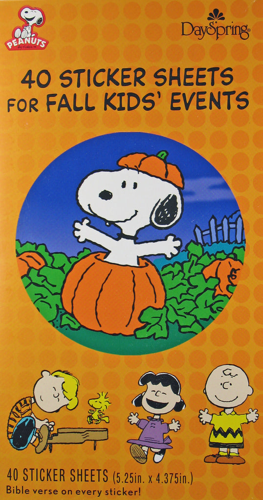 Peanuts Biblical Halloween Sticker Sheets
