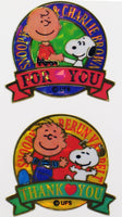 Peanuts Holographic and Metallic Banner Stickers - RARE! - snoopn4pnuts.com