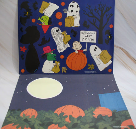 Peanuts Halloween Sticker Scene Set - Great For Scrapbooking Too! - snoopn4pnuts.com