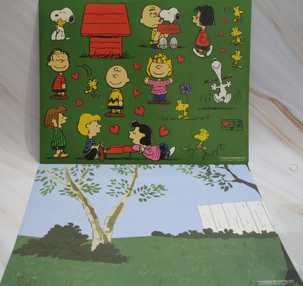 Peanuts Valentine's Day Sticker Scene Set - Great For Scrapbooking Too! - snoopn4pnuts.com